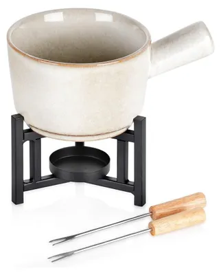 Zdjęcie produktu dla Zestaw do fondue porcelanowy 450 ml, 4 el.