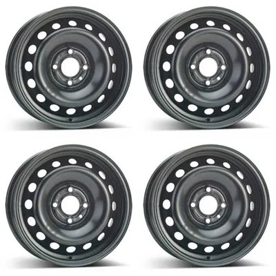 Productafbeelding van 4 stalen velgen, 5.5Jx14 inch, ET29, 4x100 boutgaten, geschikt voor Renault Twingo. Set van 4