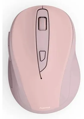 Produktbild von HAMA Funkmaus WM-400, ergonomisch, optisch, 6 Tasten, ohne Klickgeräusch, Pink (00173039)