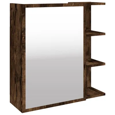 Produktbild von "2026 MODERNE" Bad-Spiegelschrank Räuchereiche 62,5x20,5x64 cm Holzwerkstoff - Spiegelschränke CC7772438