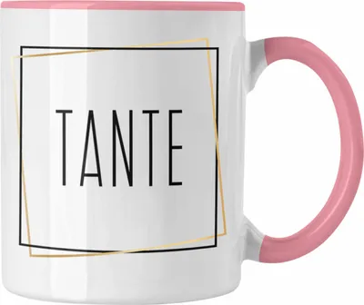 Produktbild von Trendation - Beste Tante Geschenk Tasse Tante Geschenkidee Du Wirst Tante (Rosa)