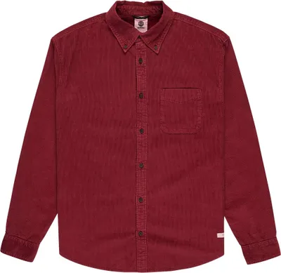 Image de Element Button Down Corduroy Regular Fit Chemise à manches longues Rouge S Hommes Rouge S