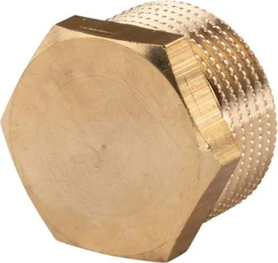Produktbild von Messing Gewinde-Fitting Stopfen 3/4'AG (DN 20) - schwere Ausführung