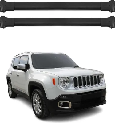 Produktbild von Dachträger Gepäckträger für Jeep Renegade 2014-2024 Relingträger Alu Schwarz