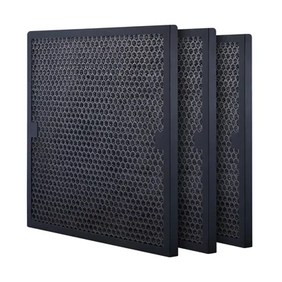 Zdjęcie produktu dla Filtr z węglem aktywnym VEVOR, 3-pak, 40,6 x 48,2 cm Wymiana filtra powietrza, wysokowydajne filtry poziomu 2, kompatybilne z oczyszczaczami BlueDri i VEVOR, oczyszczaczami powietrza, sprzętem do usuwania szkód spowodowanych przez wodę