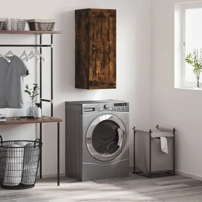 Produktbild von vidaXL Wandschrank Räuchereiche 34,5x34x90 cm Holzwerkstoff