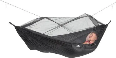 Immagine prodotto di Amaca da esterno leggera, 275x140 cm, fino a 200 kg, zanzariera, ideale per il campeggio