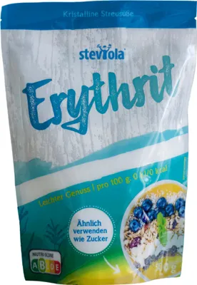 Produktbild von Steviola® Erythrit weiß 500g | Zuckerersatz | kalorienfrei | zahnfreundliche Zuckeralternative | vegan & ohne Gentechnik | 0 Kalorien