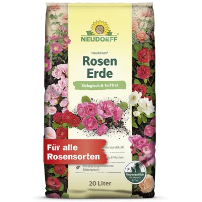 Produktbild von Neudorff NeudoHum RosenErde 20L torffreie Erde für Landrosen und Topfrosen