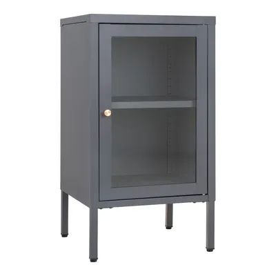 Image de Dalby citrine 1 porte en verre gris.