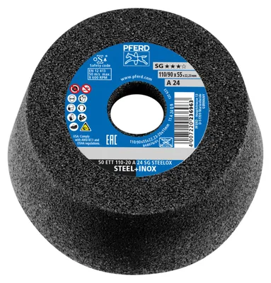 Image de PFERD Schleiftopf ETT SG STEELOX 110 / 55 mm P 24 - 63418224