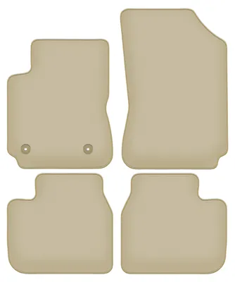 Immagine prodotto di Tappetini in velluto PREMIUM beige compatibili con Citroen C4 Cactus II (2018-, crossover) – con fissaggi – su misura