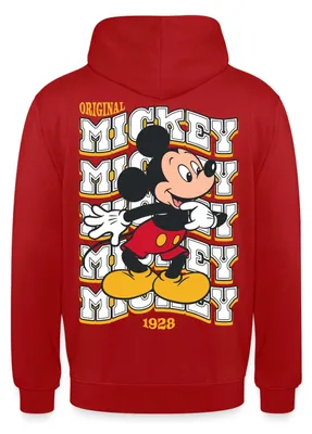 Produktbild von Mickey & Minnie Mickey Mouse Original 1928 Uni Hoodie, XXL, Rot