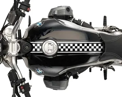 Image de Autocollant Racing pour BMW R NineT / Pure / Racer Cafe Racer Sticker blanc