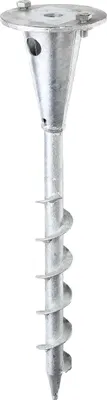 Immagine prodotto di Alberts 657222 Presa di terra a vite per varie staffe, zincata a caldo, lunghezza 400 mm