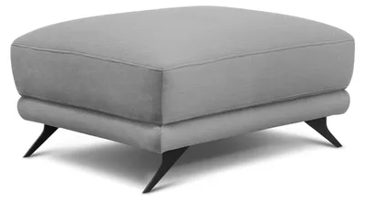 Produktbild von Stilvoller Hocker ZARIN – hellgrau