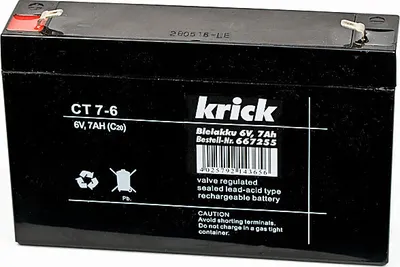Produktbild von Krick Bleiakku 6V / 7Ah