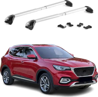 Image de Barres de toit transversales pour MG EHS 2018-2025 Aluminium Gris Argenté 2x ABE