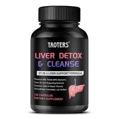 Immagine prodotto di Liver Detox & Cleanse (120 capsule) Integratore alimentare, fegato, purificazione, disintossicazione, sistema immunitario, digestione, salute del fegato
