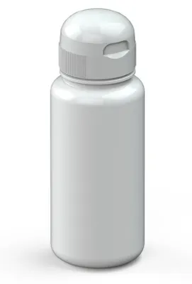 Obrázok produktu pre Športová fľaša "Sports" 400 ml – Bezpečná fľaša z materiálu Tritan pre deti – ideálna do školy, na šport a na voľný čas – biela