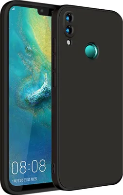 Produktbild von Huawei Y9 2019 Hülle, LaimTop Slim Liquid Silikon Gel Gummi Schutzhülle für Huawei Y9 2019 Schwarz