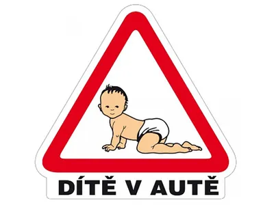 Produktbild von Aufkleber - KIND IM AUTO 160x155mm