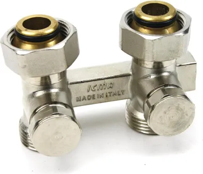 Produktbild von Heizkörper Hahnblock 3/4" AG x 3/4" IG Durschgang