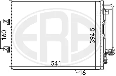 Produktbild von ERA 667072 Kondensator Klimaanlage Klimakondensator +Trockner