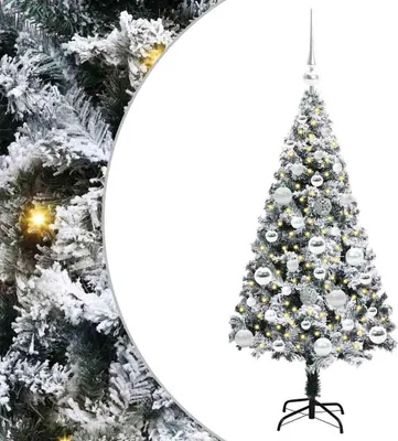 Image de vidaXL Arbre de Noël artificiel, blanc, 120 cm