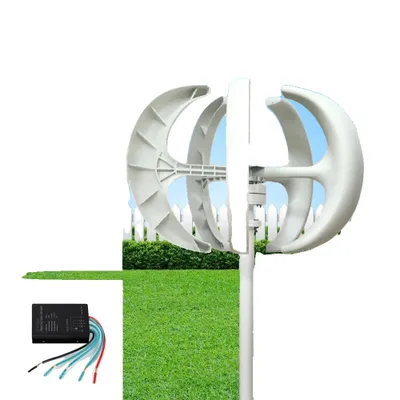 Obrázok produktu pre Generátor veternej energie, výkon 600 W, konštrukcia s 5 lopatkami s vertikálnou osou, 600 W24V5lopatiek