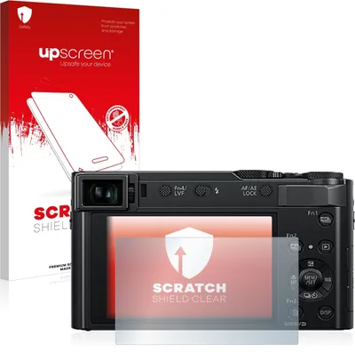 Produktbild von upscreen Schutzfolie für Panasonic Lumix DC-TZ202 / TZ202D Displayschutz Displayschutzfolie Folie Klar Transparent