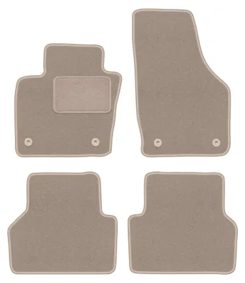 Productafbeelding van Velours automatten voor Audi Q3 I 8U 2011-2018 (SUV) – 4-delig, beige, op maat – Wielganizator LUX