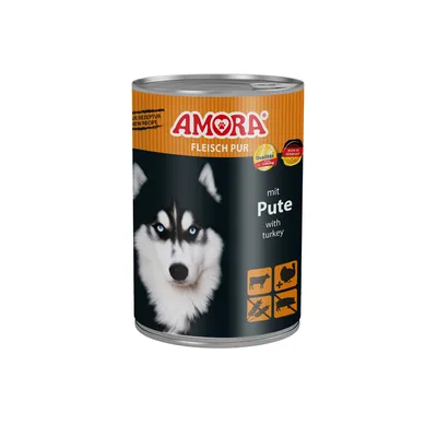 Produktbild von AMORA Dog Pur 6x400g | Pute