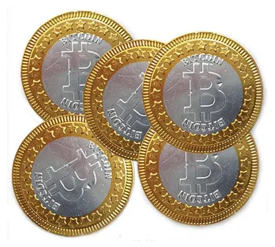 Productafbeelding van Steenland Chocolade Bitcoins 38mm - 1 kilo