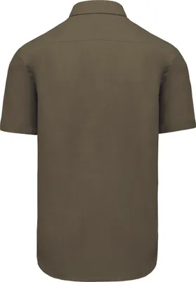 Image de Chemise à manches courtes en popeline de coton polyester de Kariban facile d'entretien pour hommes