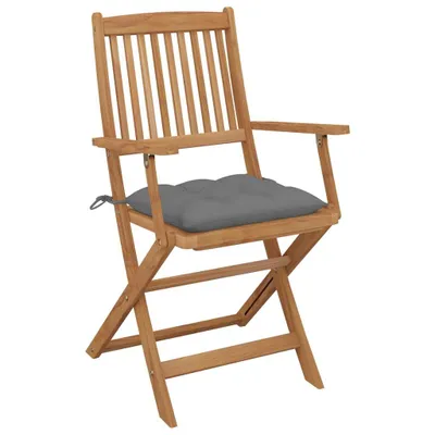 Immagine prodotto di vidaXL Sedie da giardino pieghevoli con cuscini 8 pz. Legno massiccio di acacia