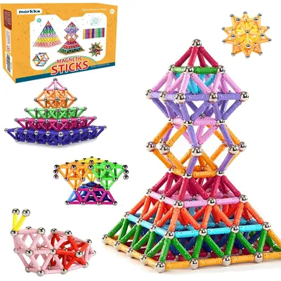 Immagine prodotto di Solidchoice - Set da costruzione magnetico da 220 pezzi per bambini