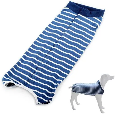 Produktbild von Ibenzoa® Erholungsanzug für Hunde – Postoperativer Wundschutz & Komfort, atmungsaktiv, elastisch, verstellbarer Hals, Rückenknöpfe, verhindert Lecken