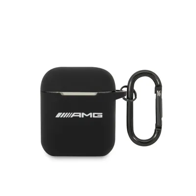 Zdjęcie produktu dla AMG Silicone Big Logo - Etui AirPods (czarny)