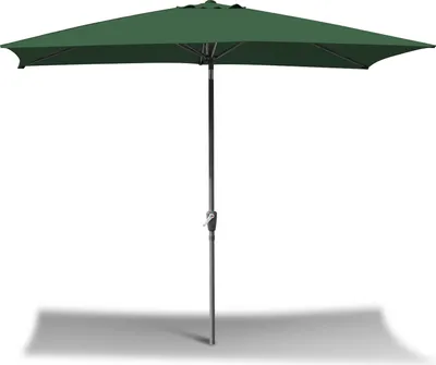 Image de TolleTour Parasol rectangulaire,manivelle pliable en fer Parasol de balcon,inclinable,2 x 3m,vert