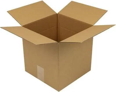 Produktbild von Faltkarton 1-wellig Höhenrillung Maße250x250x250mm Qualität1.20 B braun TRANSPAK