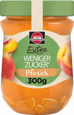 Zdjęcie produktu dla Schwartau Extra Less Sugar Peach (300 g)
