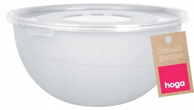 Produktbild von Hoga Aufbewahrungsschüssel mit Deckel, 5 Liter, Grau