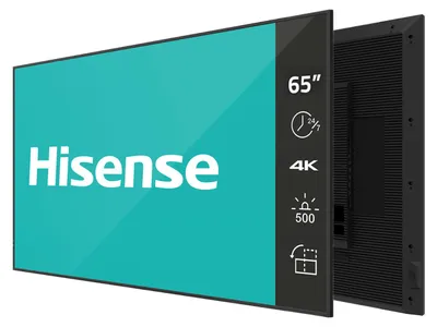 Productafbeelding van Hisense 65-inch 4K UHD IPS-display voor digitale signage - geschikt voor 24/7 gebruik