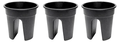 Produktbild von Blumentopf Flowerclip, 3-er Set, anthrazit