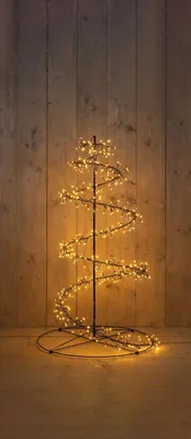 Produktbild von Weihnachtsbeleuchtung Baumspirale 1,2 m, warmweiß, 480 LEDs, IP44, Timer, Dimmer