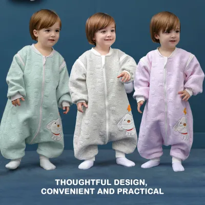 Immagine prodotto di Sacco nanna per neonati, 2,5 TOG, con piedini, maniche removibili, adatto a bambini di 85-95 cm