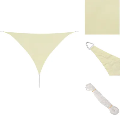 Produktbild von vidaXL Sonnensegel Oxford Gewebe Dreieckig 3,6 x 3,6 x 3,6 m Creme -  Sonnenschirme & Sonnenschutze