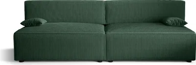 Immagine prodotto di Divano letto Alvito X2, colore: verde. Materiale: velluto a coste. A: L: 272 cm, A: 85 cm, L: 94 cm,
divano con rete e funzione letto, divano letto, divano letto, divano letto, divano letto.