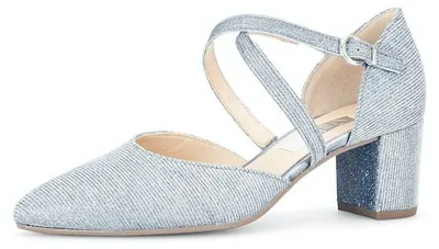 Zdjęcie produktu dla Gabor 41.343 buty damskie - czółenka z paskiem niebieskie eleganckie NOWOŚĆ